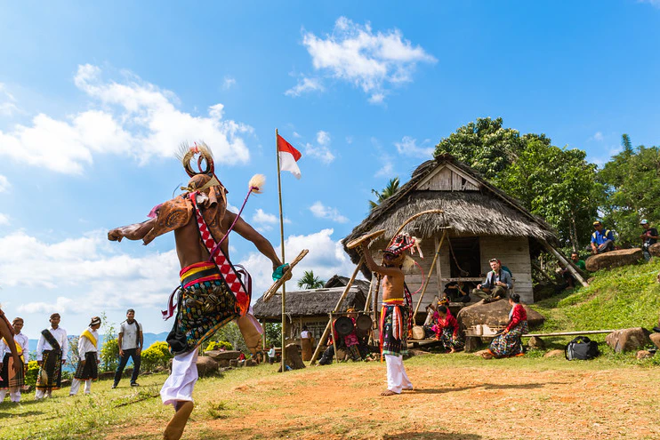 caci dance performance